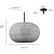 Bemo 3 Light 21.25 inch Oiled Bronze Indoor Pendant Ceiling Light